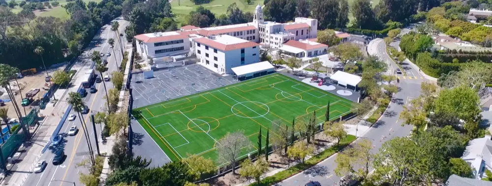 El Rodeo Elementary School showcasing educational institutions in the area.