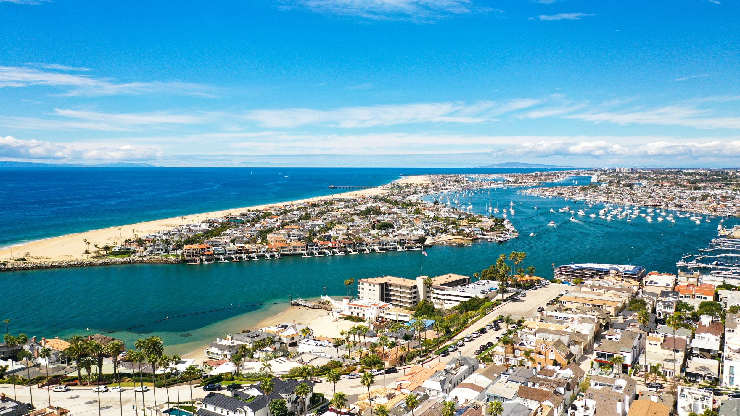 Scenic view of Newport Beach illustrating areas served by Portfolio Escrow.